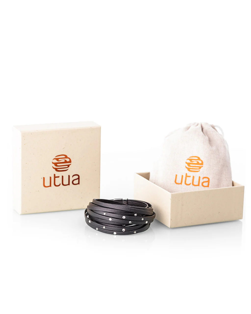 Utua Kierre rannekoru musta - Image 3