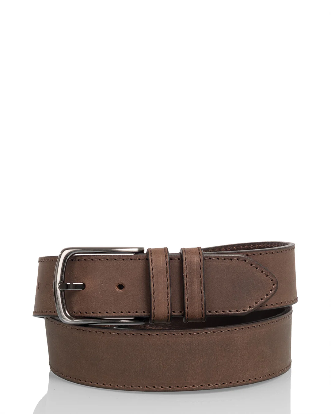 Utua nahkavyö 4cm tummanruskea - Image 2